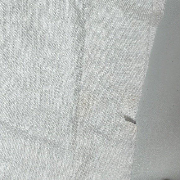 Madewell Boxy Cap Sleeve Button Up Shirt 100% Linen White M - Picture 5 of 9